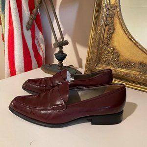 Prada burgundy loafers
